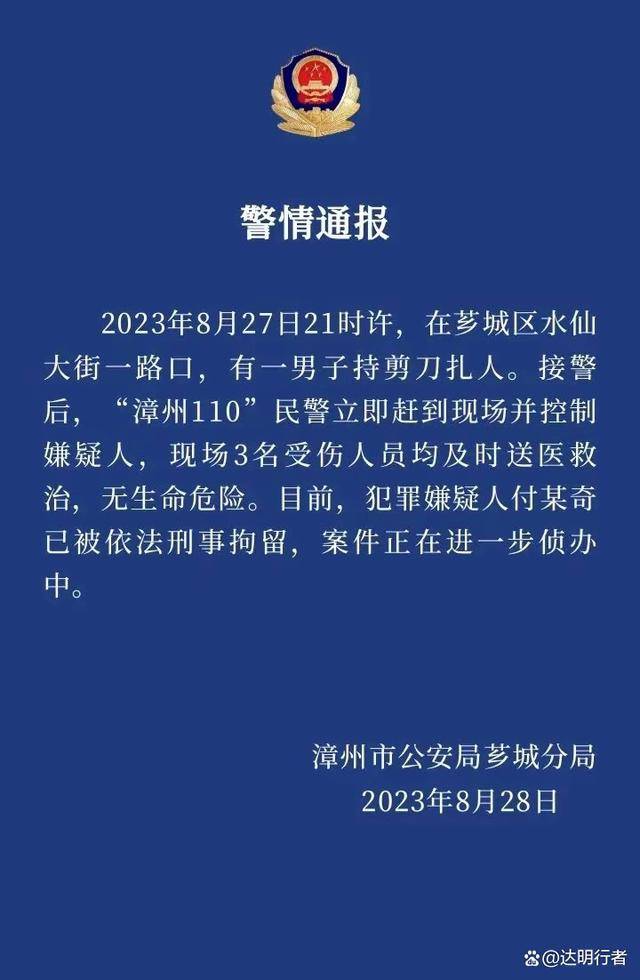 福建漳州持刀伤人案背后真相探究