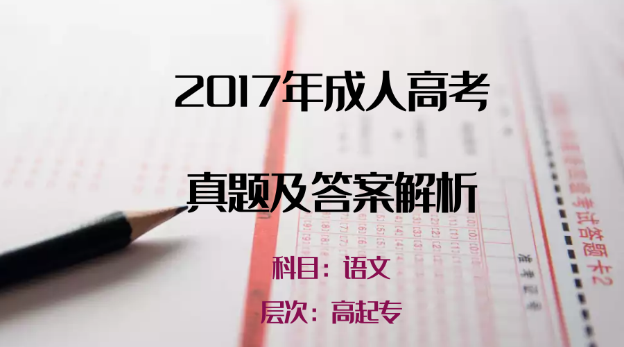 成人高考语文试题讲解视频，助力高效备考之路