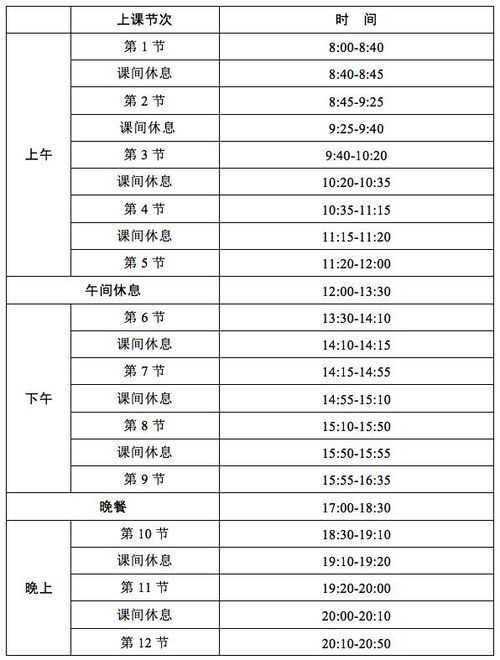 成人大学上课时间表，探索与详解